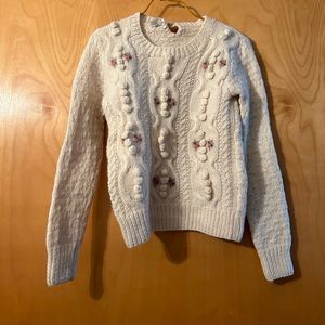 flower knit jumper